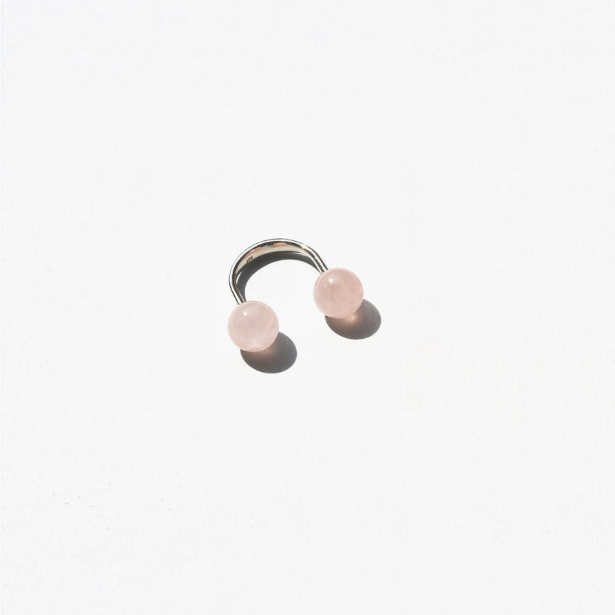 'Color Sling Ring No1 Rosenquartz' by Saskia Diez