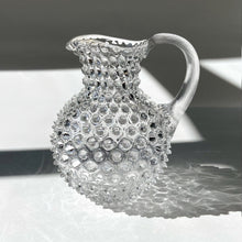 Load image into Gallery viewer, &#39;Hobnail&#39; glass jug, crystal
