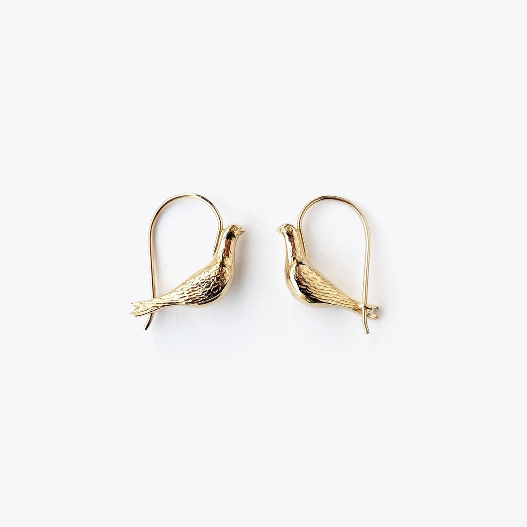 'Dove Earrings' by Elisabeth Schotte