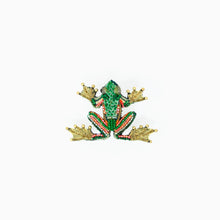 Load image into Gallery viewer, &#39;Green Flying Frog&#39; brooch by Trovelore
