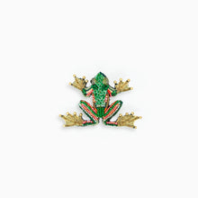 Lade das Bild in den Galerie-Viewer, 'Green Flying Frog' Brosche von Trovelore
