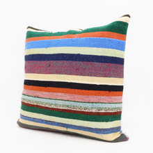 Load image into Gallery viewer, Vintage kilim floor pillow 70x70cm
