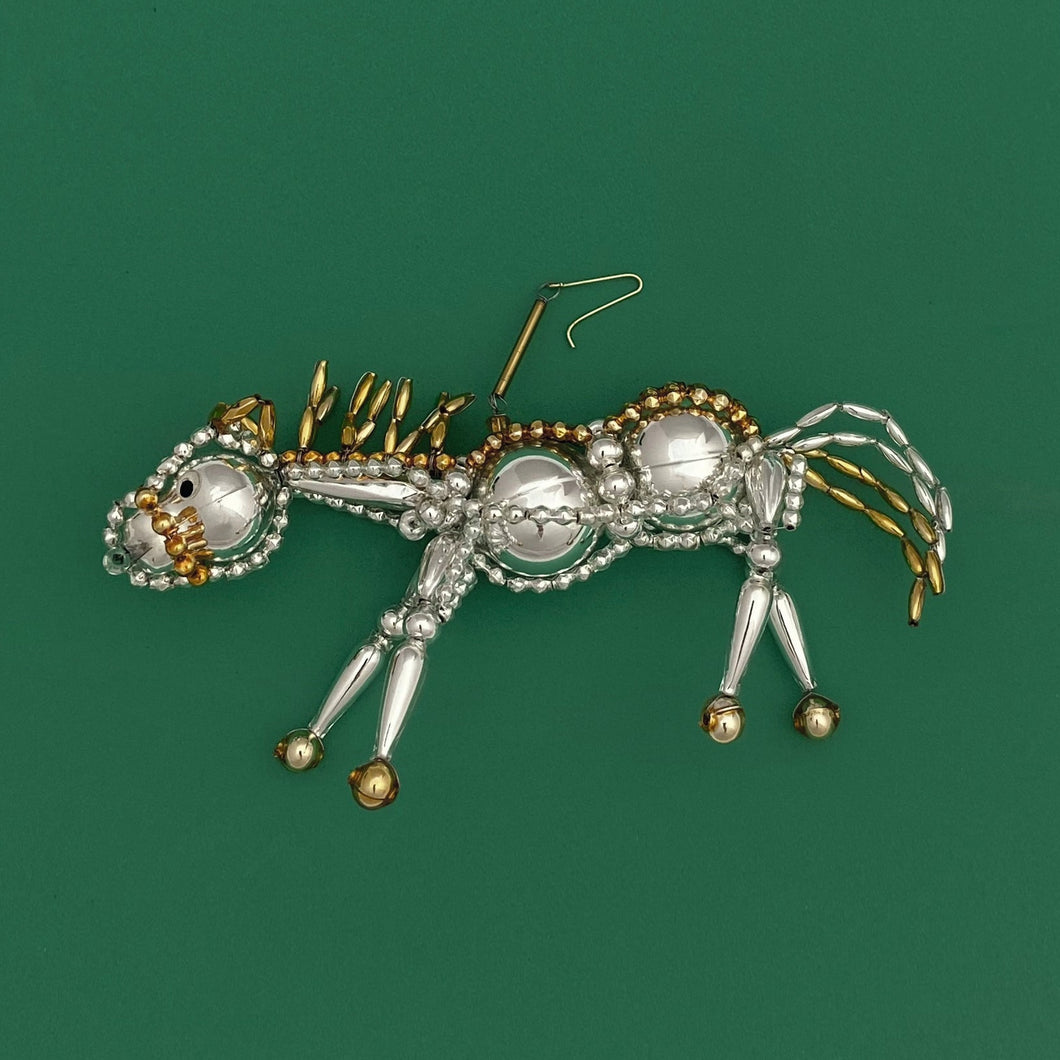 Böhmisches Glasperlen-Ornament 'Pferd'