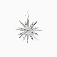 Load image into Gallery viewer, Bohemian glass bead ornament 'Snowflake'
