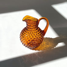 Load image into Gallery viewer, &#39;Hobnail&#39; glass jug, cobalt
