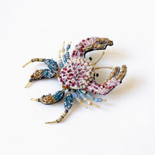 Load image into Gallery viewer, 'Pink Forest Crab' brooch by Trovelore
