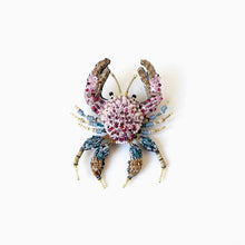 Load image into Gallery viewer, 'Pink Forest Crab' brooch by Trovelore
