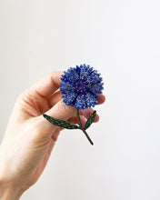 Load image into Gallery viewer, 'Blue Bottleflower' brooch by Trovelore
