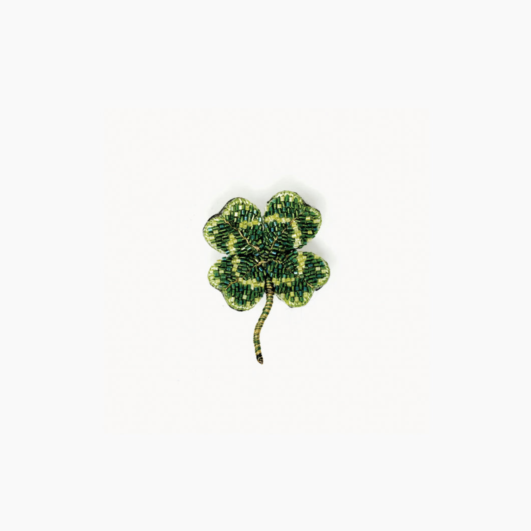 'Vintage Clover' brooch by Trovelore