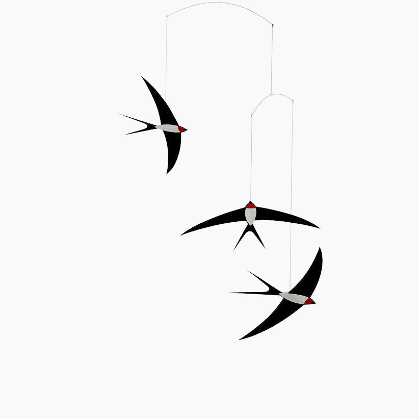 '3 Swallows' Mobile by Flensted