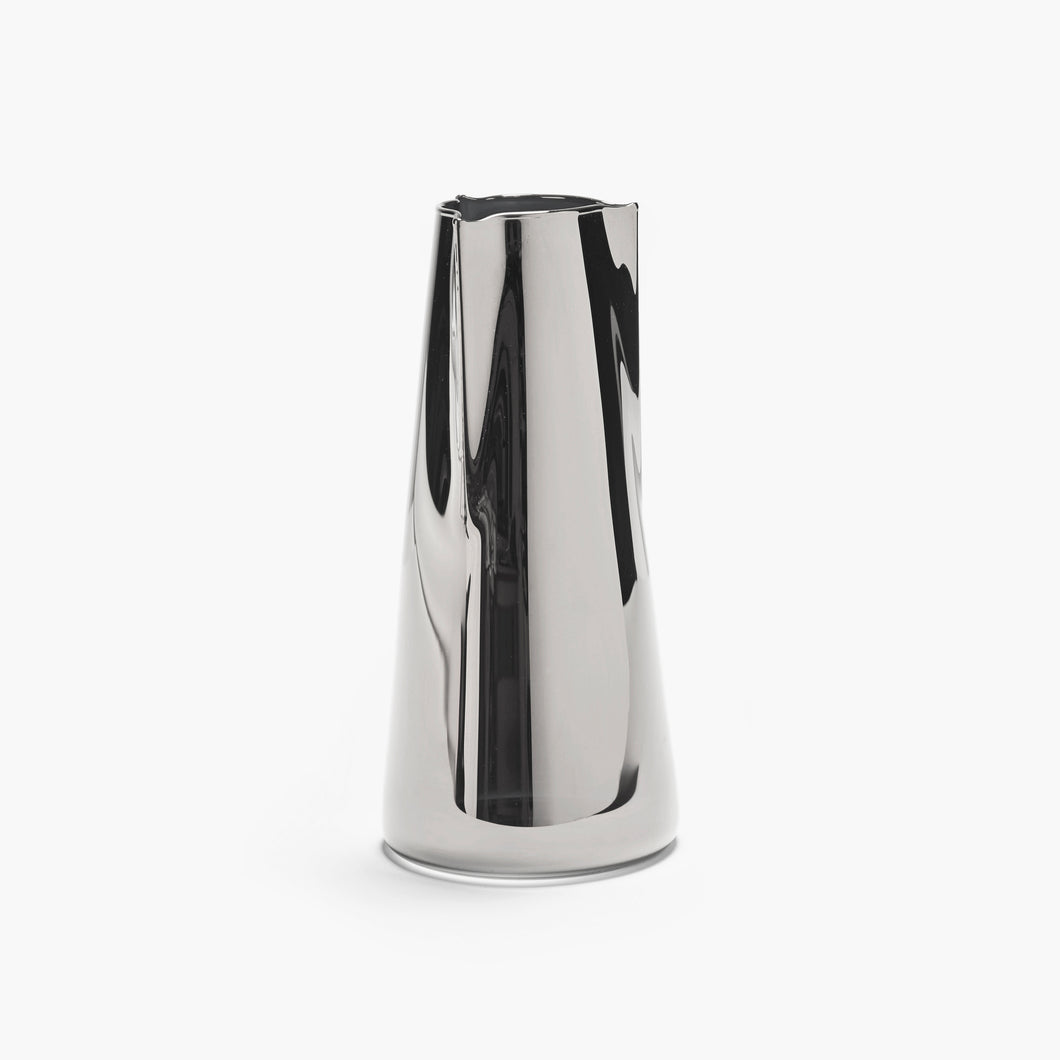 Silver glass carafe by Christian Metzner
