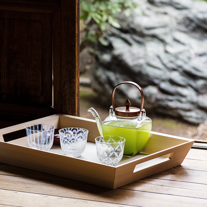 'Taisho Roman' glasses, 5 in a set