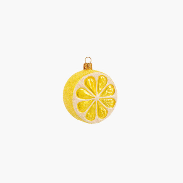 Holiday Ornament 'Lemon half'