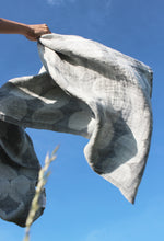Load image into Gallery viewer, &#39;Sade&#39; linen towel by Aoi Yoshizawa, grey
