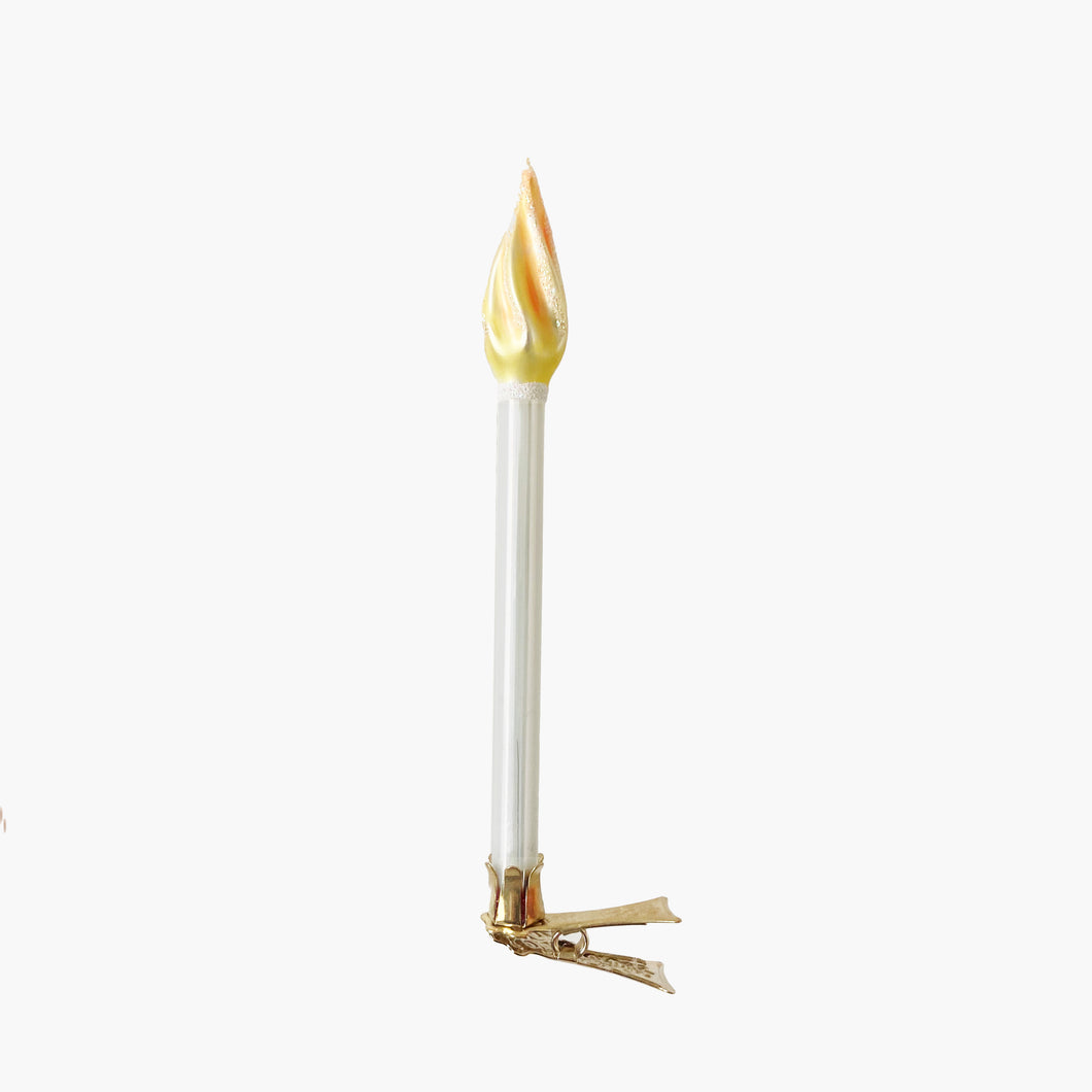 Holiday Ornament 'White Candle'