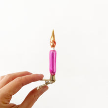 Load image into Gallery viewer, Holiday Ornament &#39;pink candle&#39;

